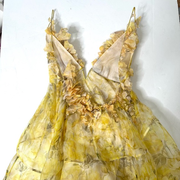 NWT Authentic Zimmerman Asymmetrical Harmony Peony Floral Dress SZ 1 US 6 - Picture 7 of 15